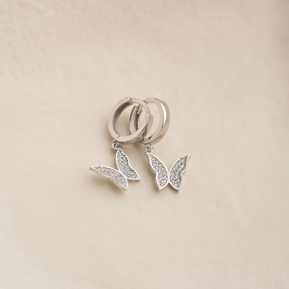Boucles d'oreilles papillon - 925 argent sterling