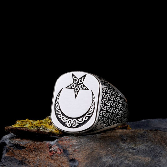 925 Sterling Silver Ayyıldız Modèle Model's Ring