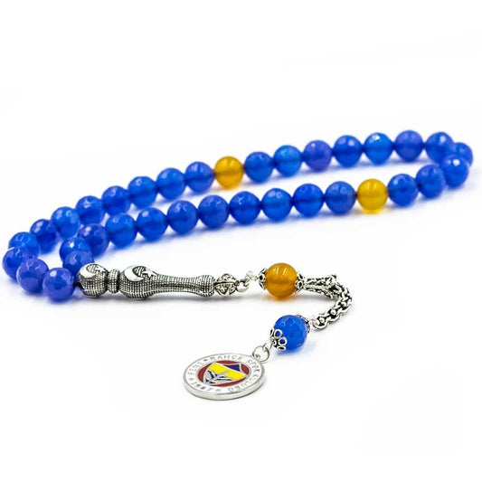 FB Agate Stone Silver Rosaire