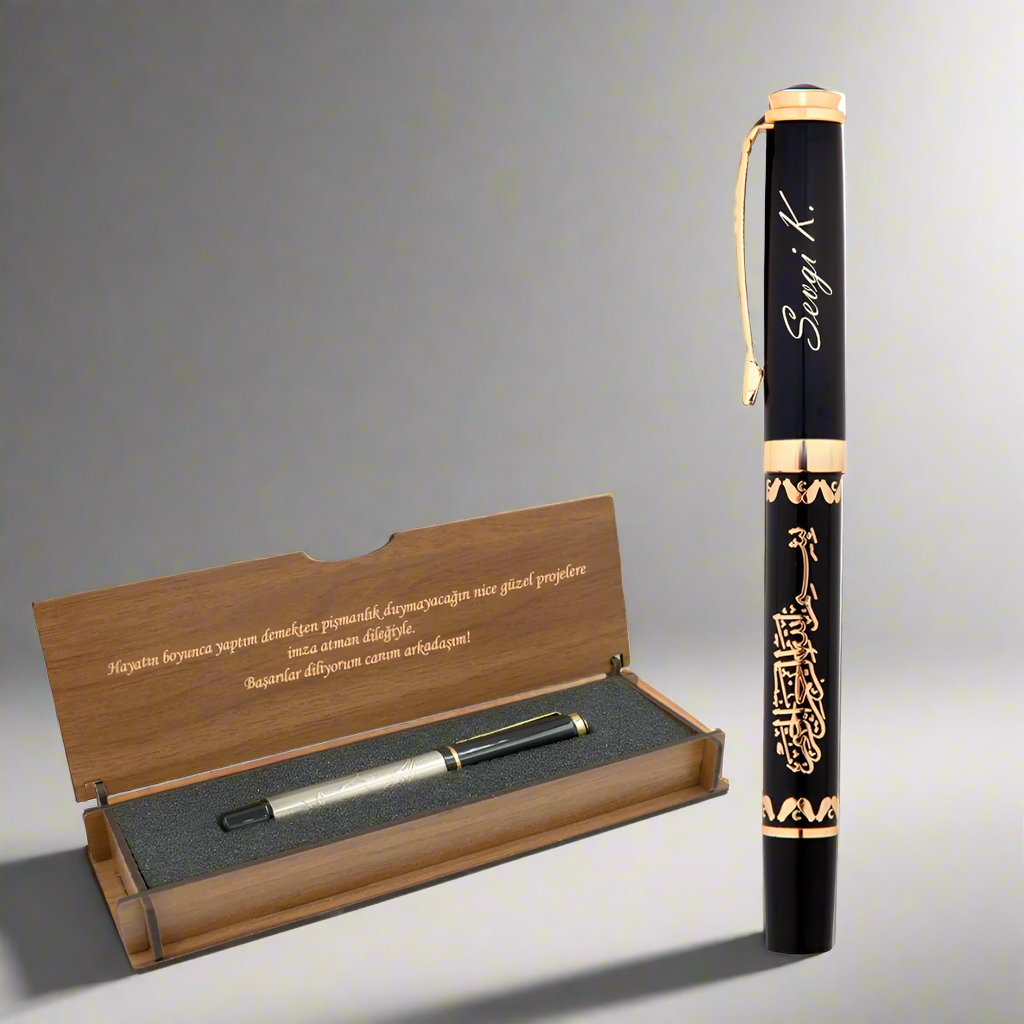 Besmele Kugelschreiber Schreibset Gravur in Geschenkbox