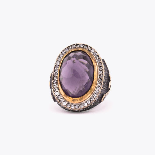 Big Stone Frauen Silber Ring