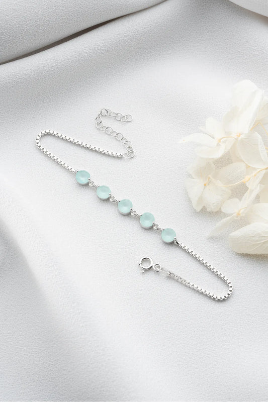 Bracelet en argent sterling Aqua Glow 925