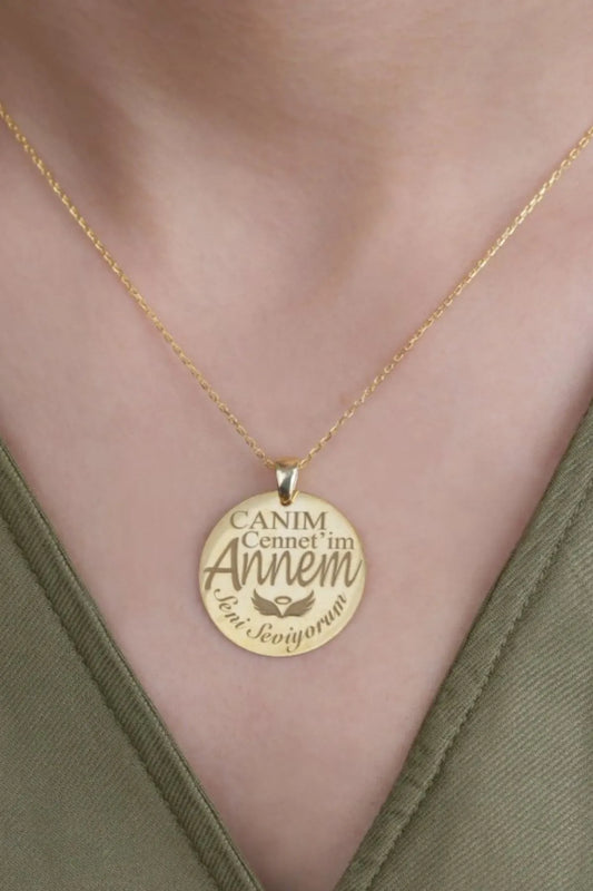 My dear mother - 925 sterling silver necklace