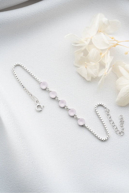 Bracelet en argent sterling rose 925