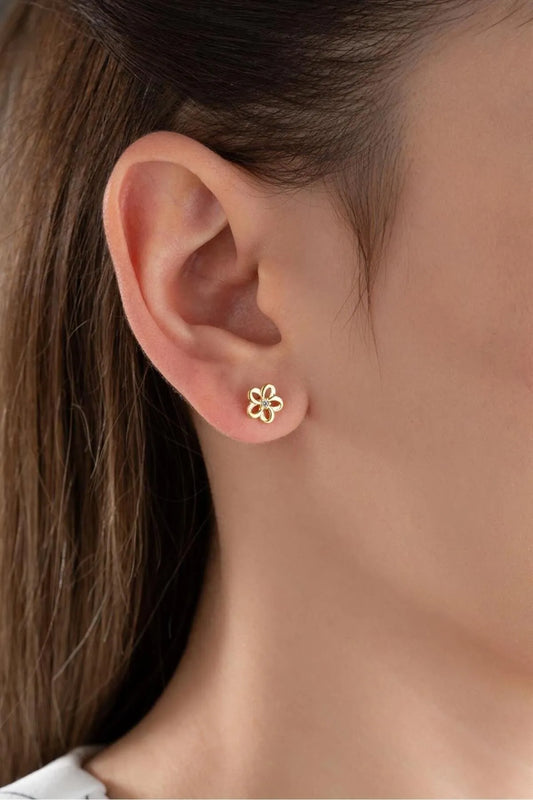 Petite Bloom - 925 boucles d'oreilles en argent sterling