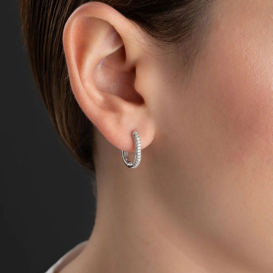 925 sterling silver zircon stone ring earrings