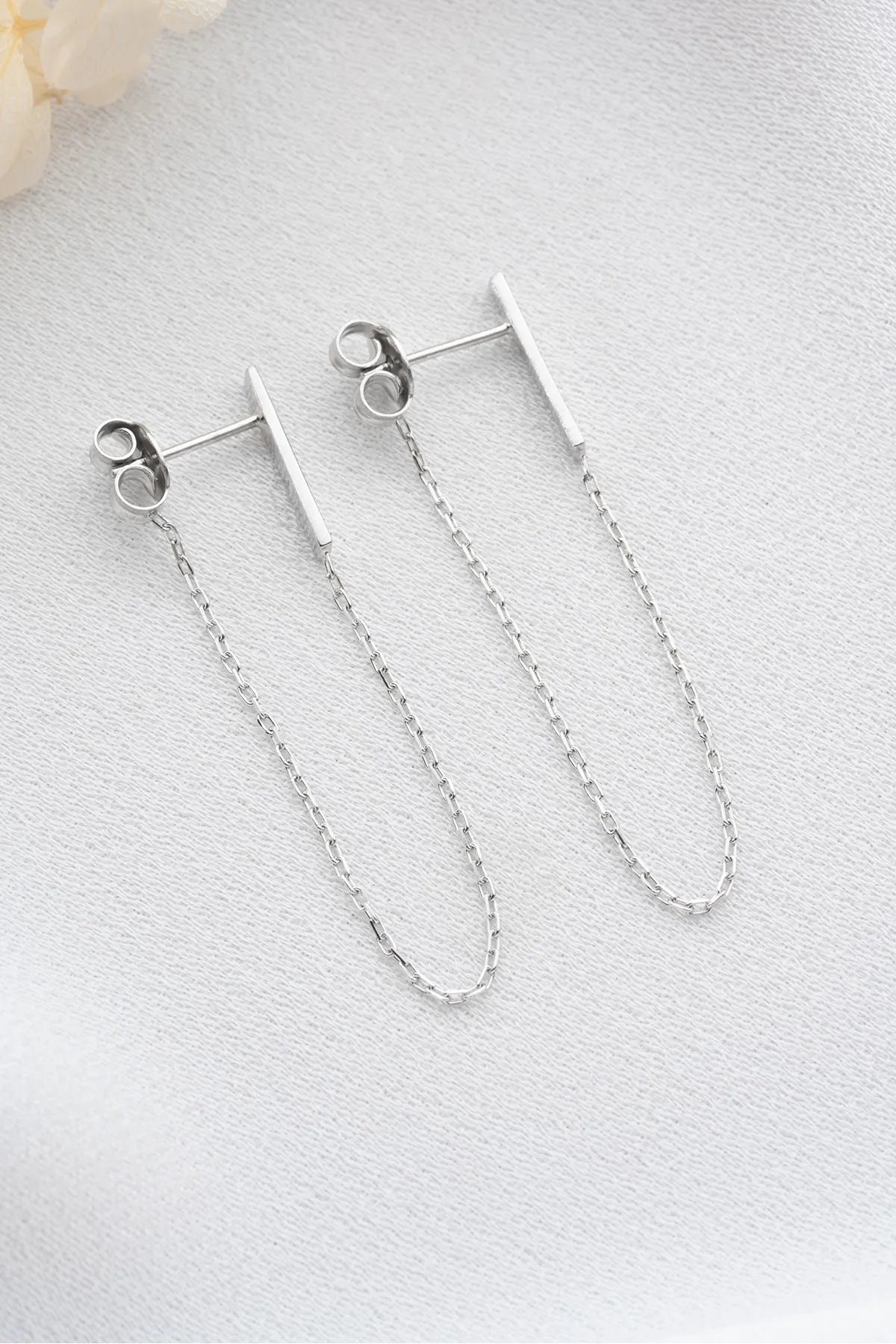 Flux d'argent - 925 boucles d'oreilles en argent sterling