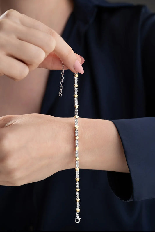 Bracelet en argent sterling stellaire 925