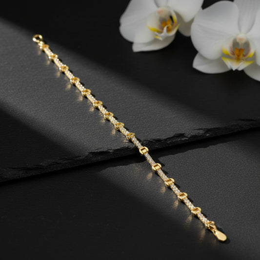 Tennis Bracelet | Gold Plated 925 Sterling Silver