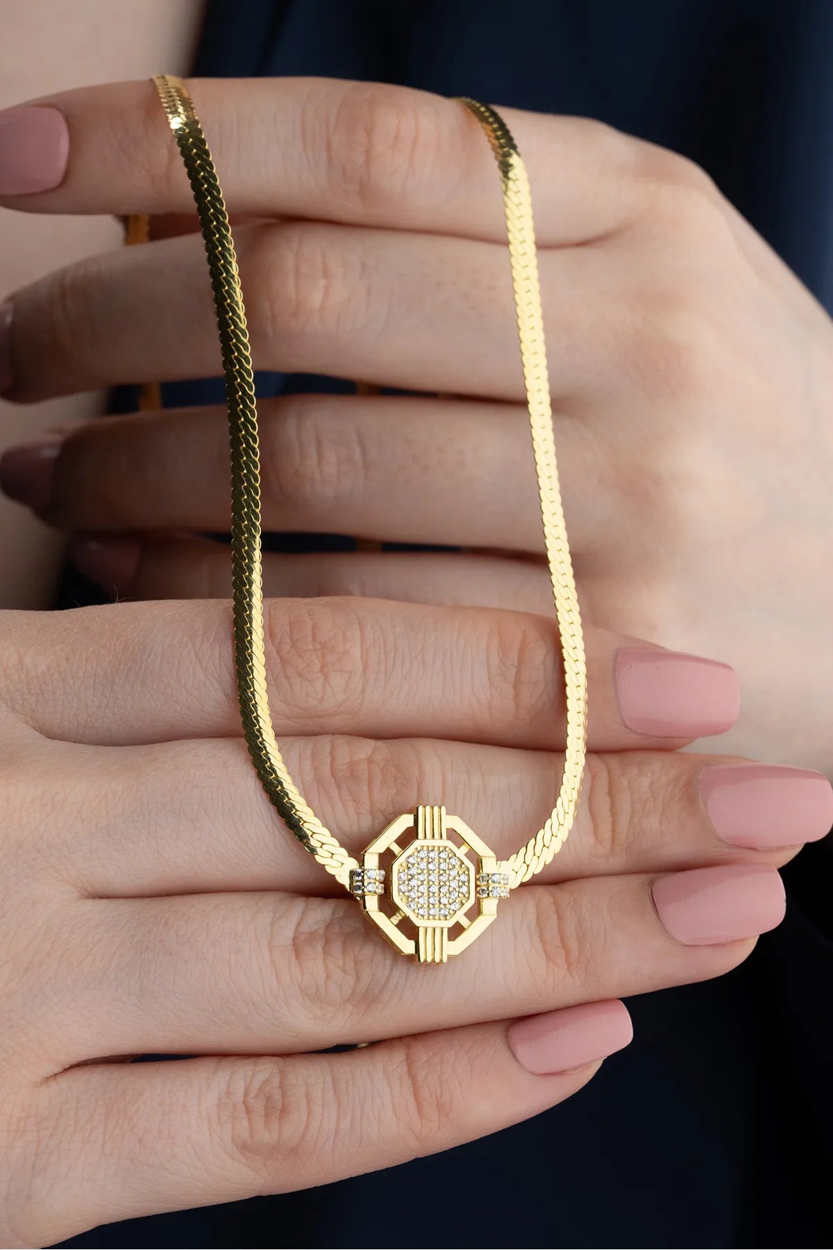 Şeyma 925 Sterling Silver Necklace