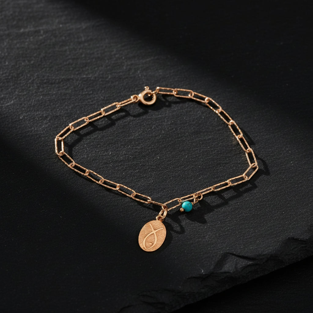 Fish Ataç Chain Bracelet