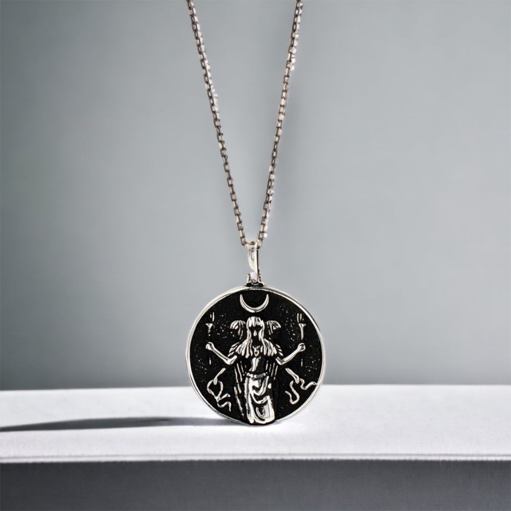 Collier de la lune en argent