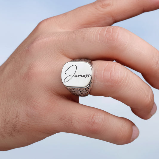 925 Ayar Gümüş isimli Erkek Yüzük -1