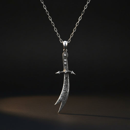 Zülfikar Kılıcı Erkek 925 Ayar Gümüş Kolye