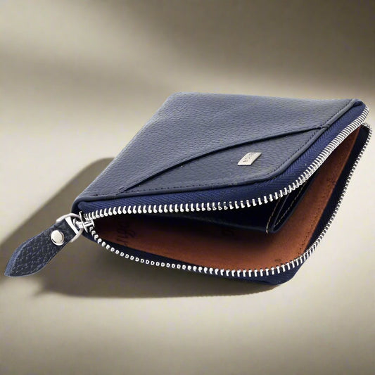 Fermuarli Gercek Deri Cüzdan