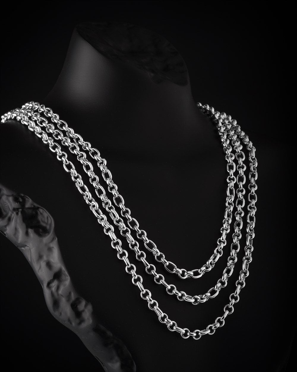 Kalın Bakla Zincir - 925 Ayar Gümüş