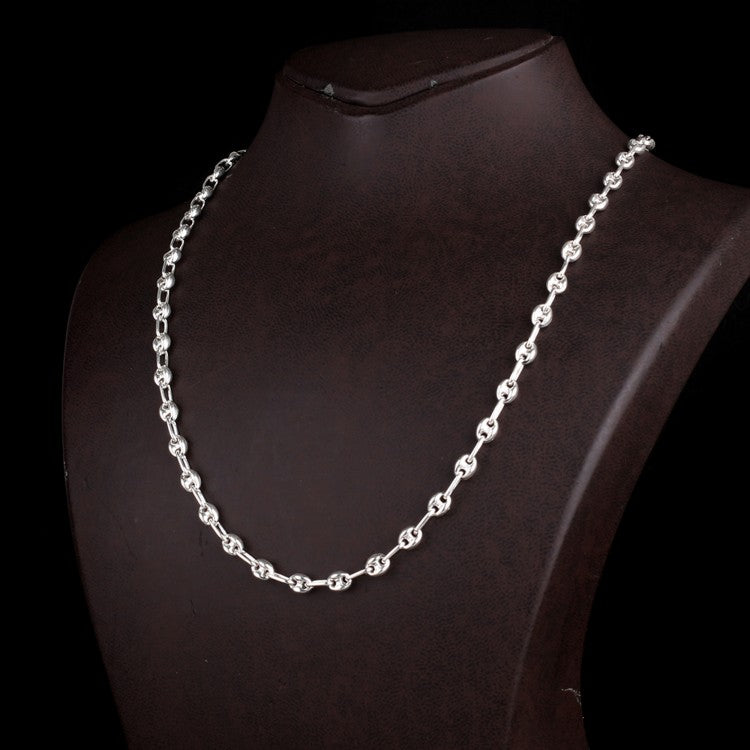 925 Sterling Silver Sailor Model Men's Chain