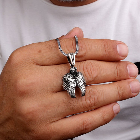 925 Ayar Gümüş Kartal Kolye