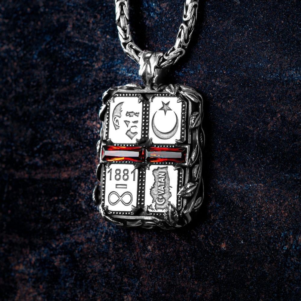 Sonsuz Vatan Gümüş Kolye