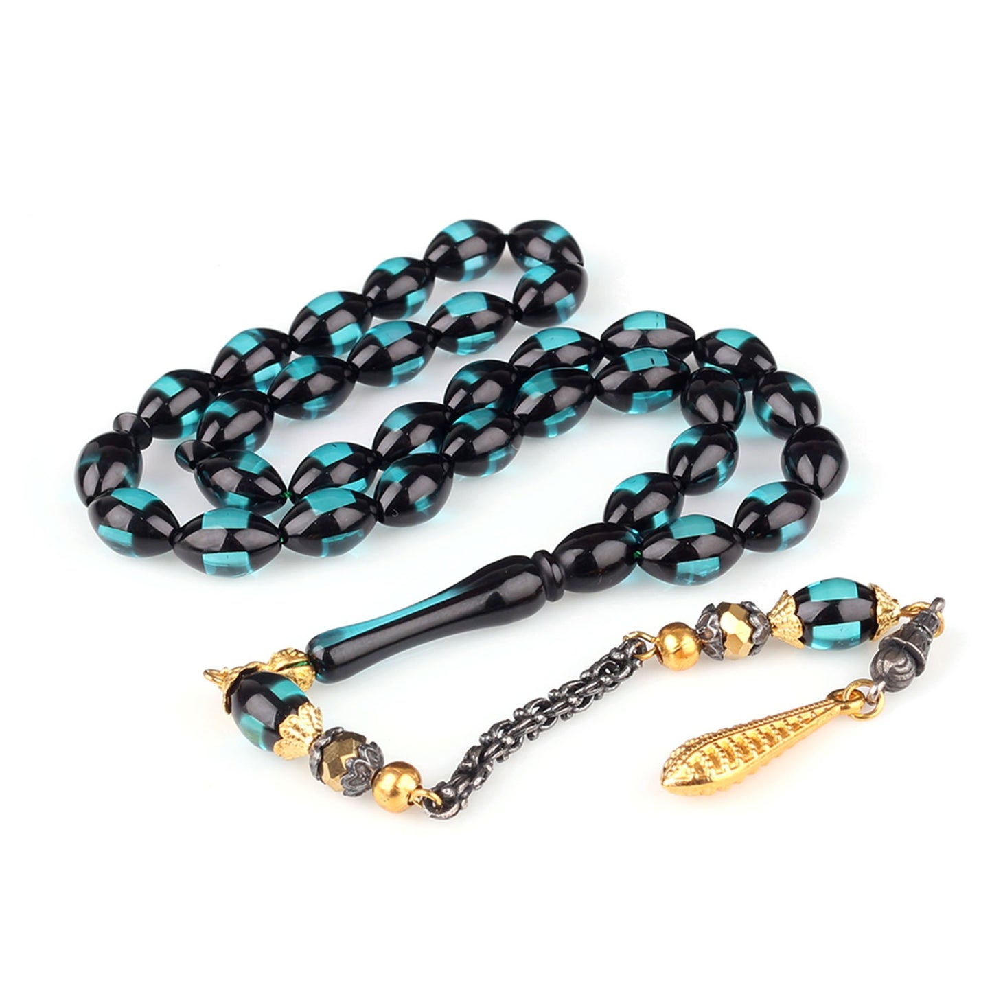 Sürmeli Model Ateş Kehribar Tesbih (Alpaga Püsküllü)