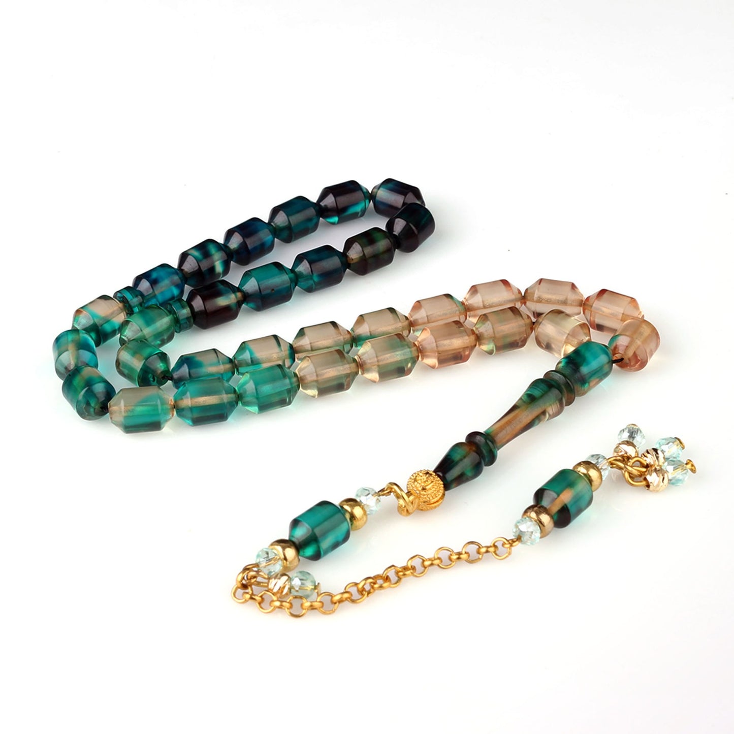 Hareli Model Sıkma Kehribar Tesbih (Bafon Püsküllü)