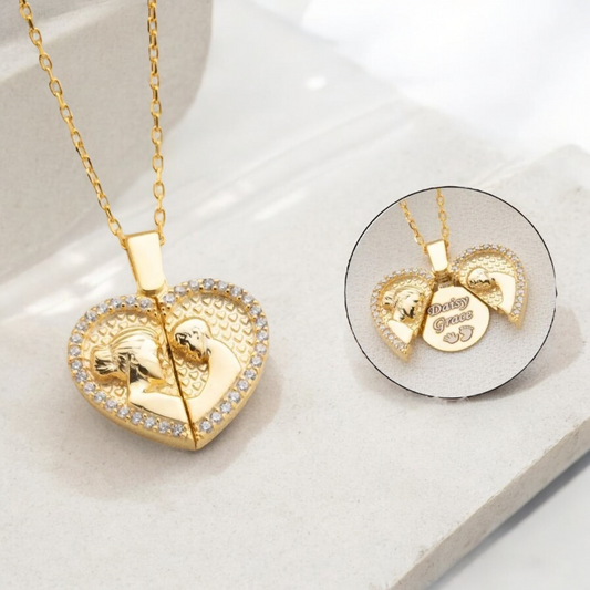 İsimli Anne Bebek Kolye – 925 Ayar Gümüş