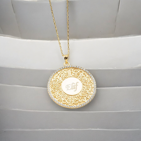İsimli Nazar Dua Kolye - 925 Ayar Gümüş