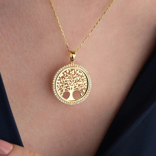 925 Ayar Gümüş Hayat Ağacı Kolye