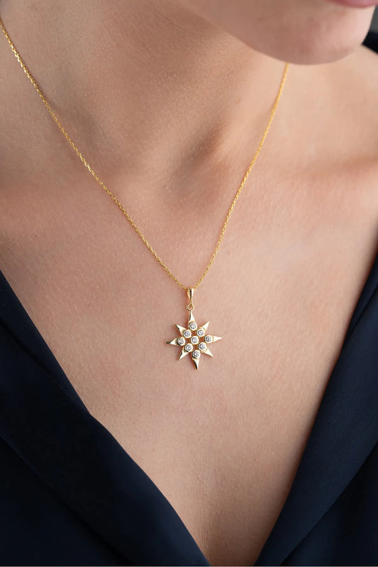 925 Sterling Silver Star Necklace