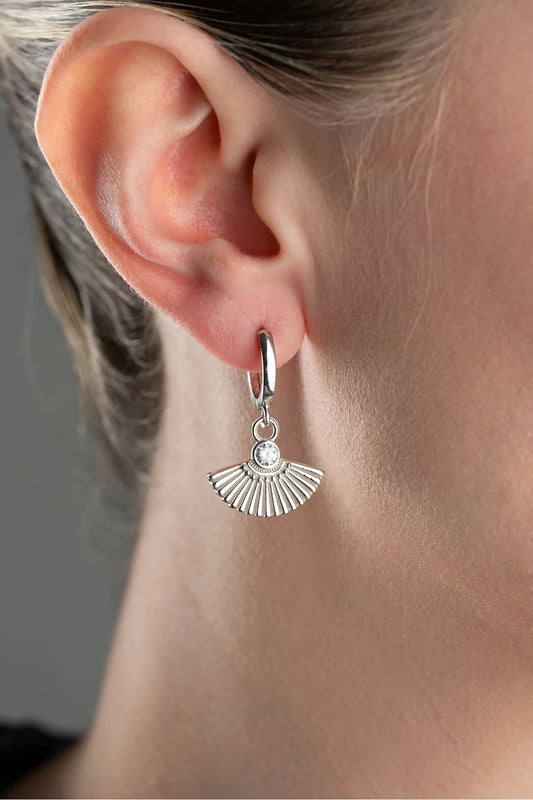 925 Ayar Gümüş Zirkon Taşlı Küpe