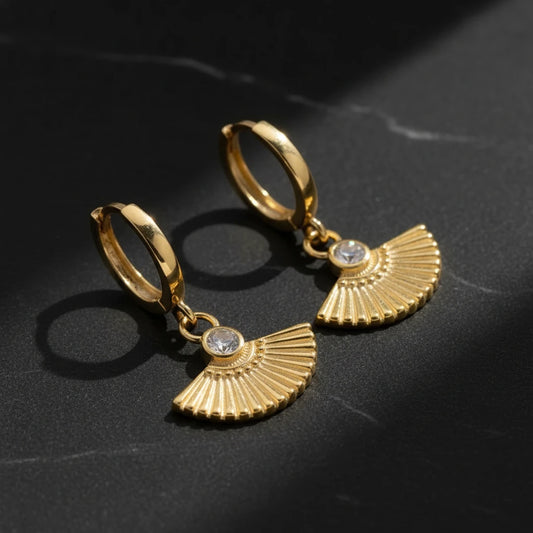 925 Sterling Silver Zircon Stone Earrings
