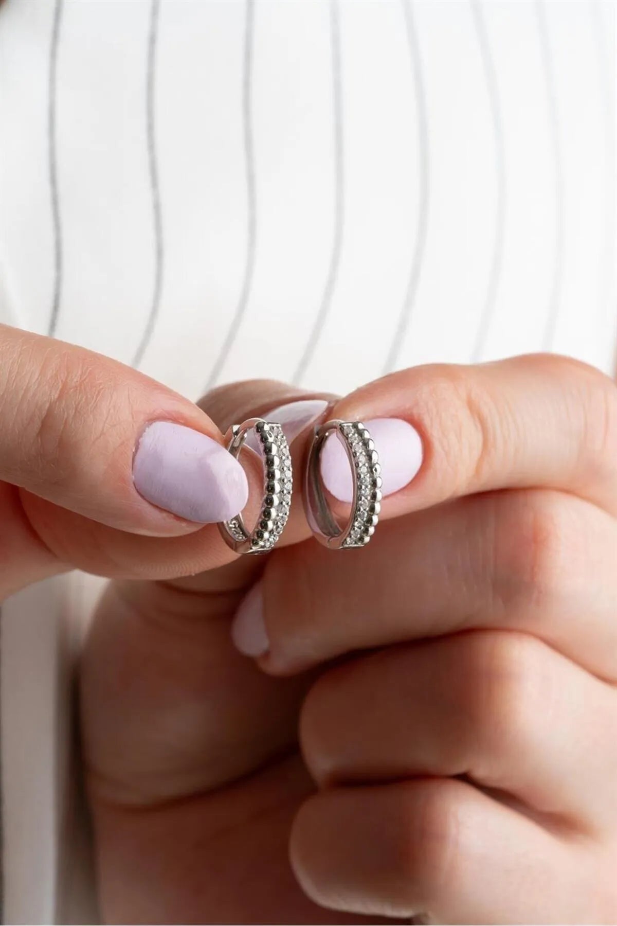 925 Ayar Halka Gümüş Küpe