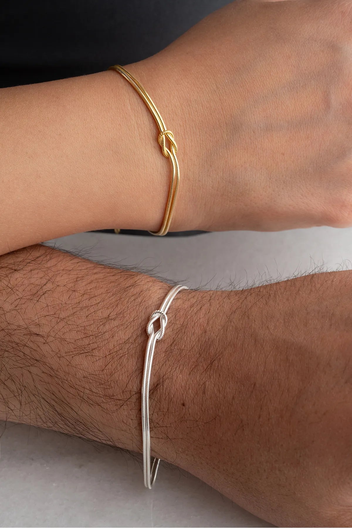 925 Sterling Silver Personalized Letter Love Node Double Bracelet