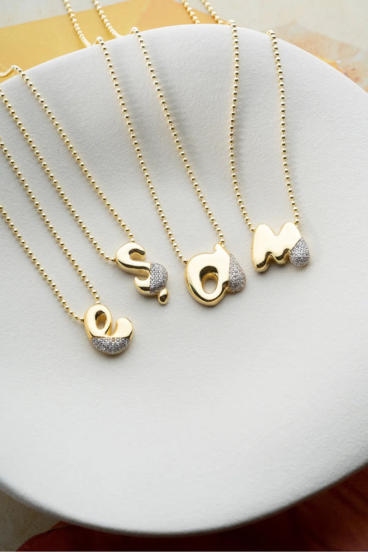 925er Silber Buchstaben-Kette mit Zirkonia