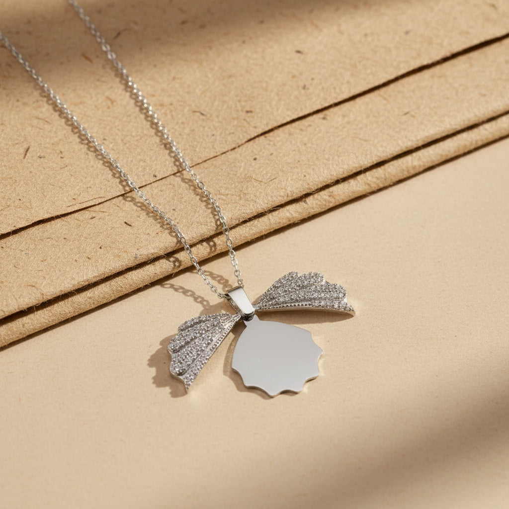 925er Silber Personalisierte Muschel-Kette