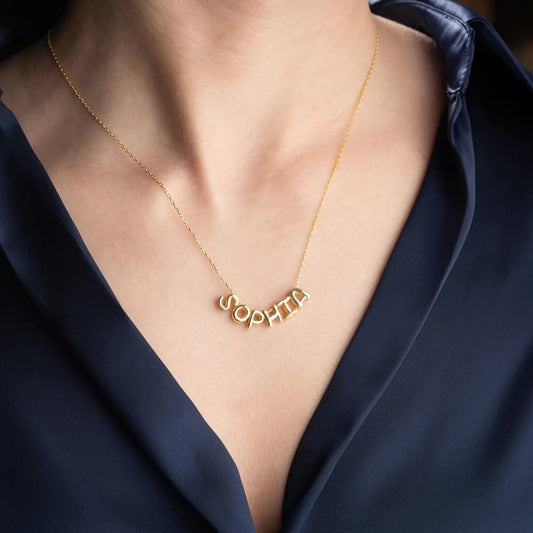 Balon Harf İsimli Kolye– 925 Ayar Gümüş