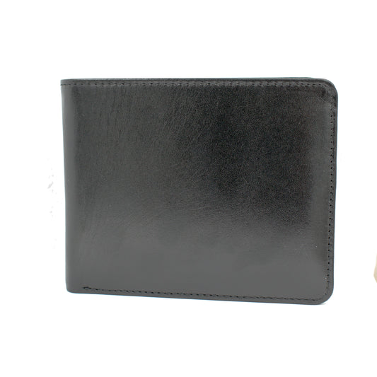 Kişiye Özel Siyah Deri Cüzdan & Not Yazılı Ahşap Kutu