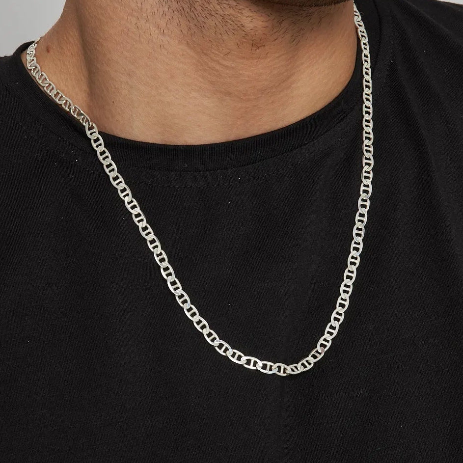 Chaîne de bar 5 mm Collier - 925 argent sterling