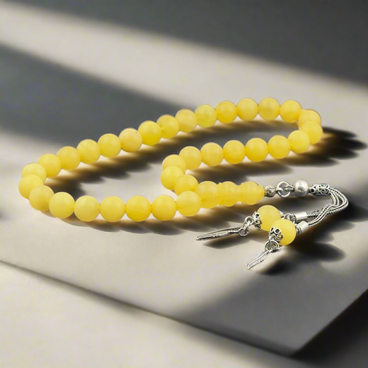 Rosaire Amber Drop Certifié 8 mm