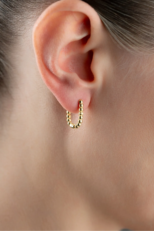 Ovale Perlen-Ohrringe