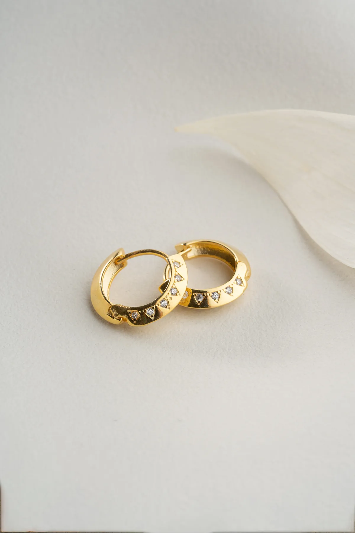 925er Silber Creolen mit Steinen