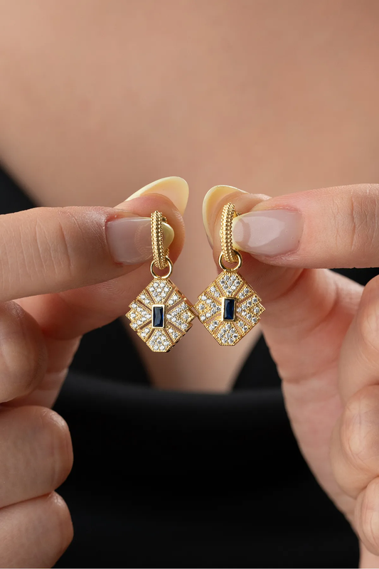 Boucles d'oreilles en pierre de zircon