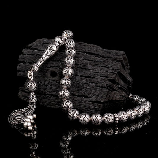 925 SET Silver Fizy Model Tesbih (wrist height)
