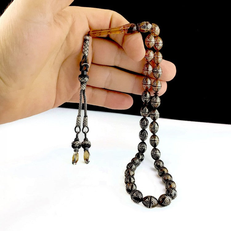 Special Design Fire Amber Prayer Beads – Kazaz Tassel