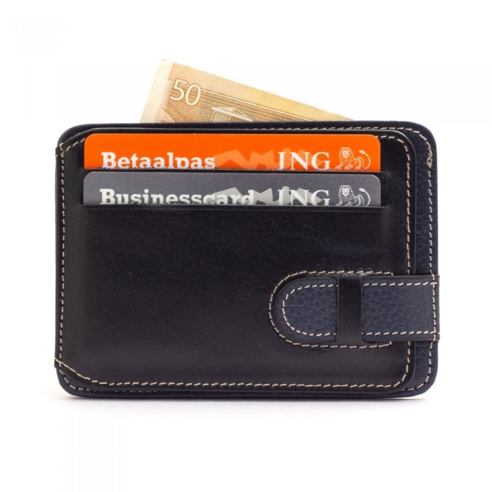 engraved leather business card holder