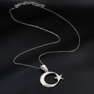 Moon Star Necklace in...
