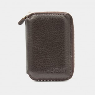 Brown Genuine Leather Card...