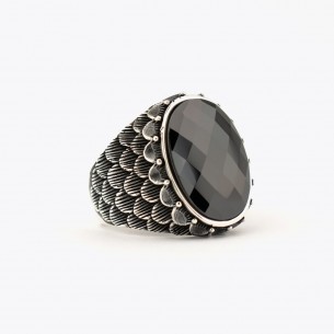 Onyx Stone 925s Silver Ring