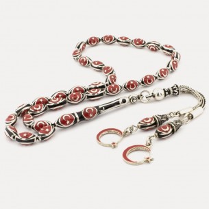 925 Sterling Silver Red...
