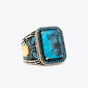 Turquoise Stone Sterling...